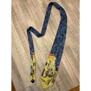 Museum Gallery All Silk Necktie The Yellow House Vincent Van Gogh 1888